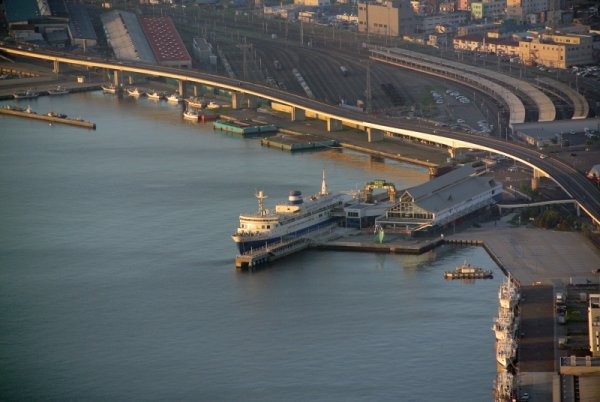 函館駅と青函連絡船埠頭