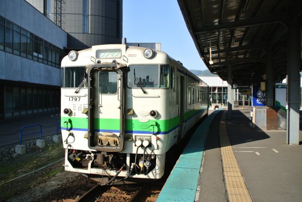 江差線への列車