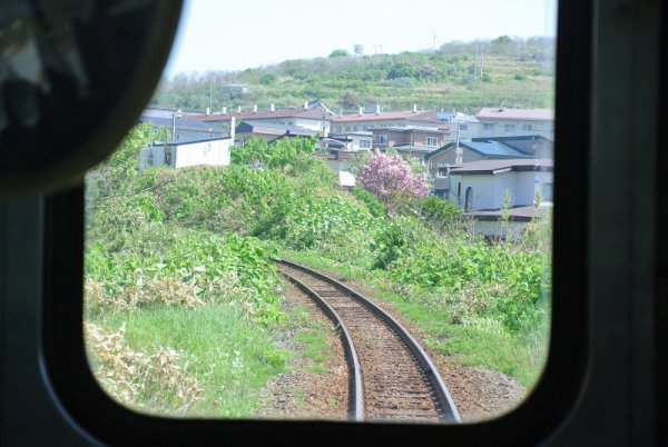 江差線：江差駅の手前