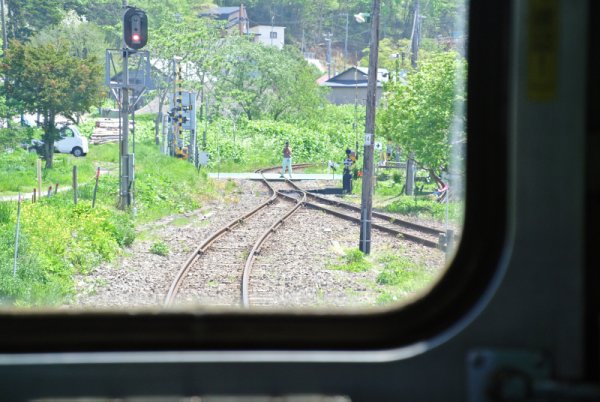 江差線：湯ノ岱駅手前