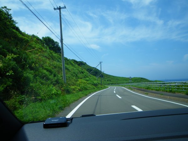 国道229号から神威岬へ