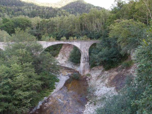 士幌線廃線跡：滝の沢橋
