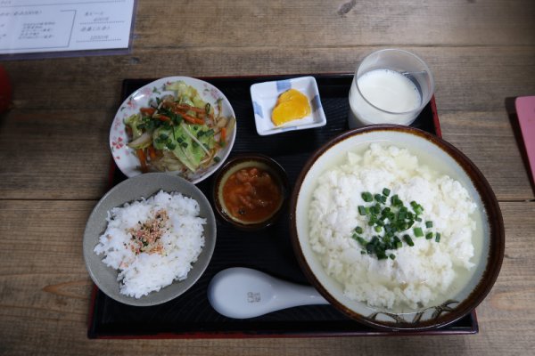 最終日の朝食(3)：ゆし豆腐セット