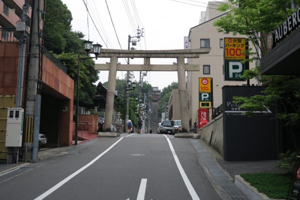 伊佐爾波神社(1)：大鳥居