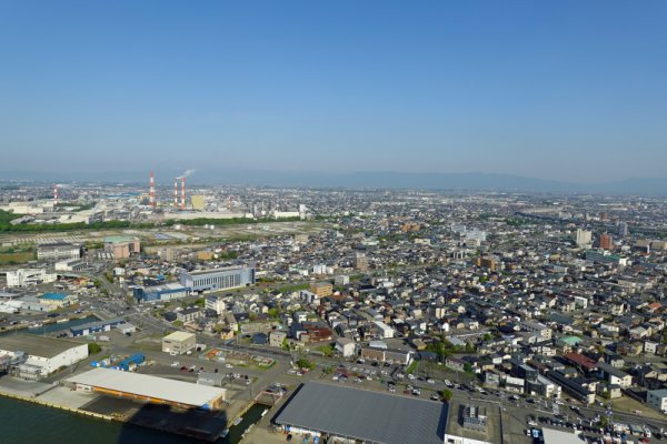 Befcoばかうけ展望室：新潟空港方向