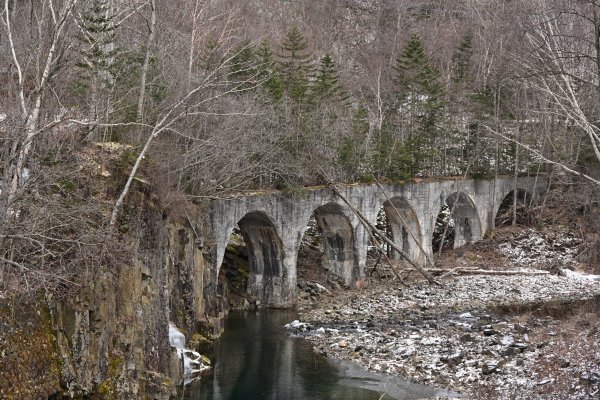 士幌線廃線跡：第四音更川橋梁