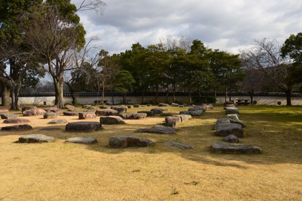 岡山城(8)：天守の礎石