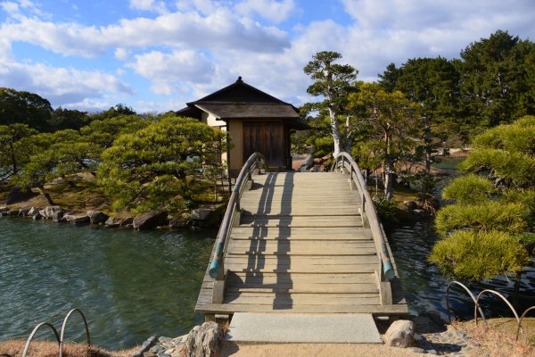 岡山後楽園(10)：アーチ橋