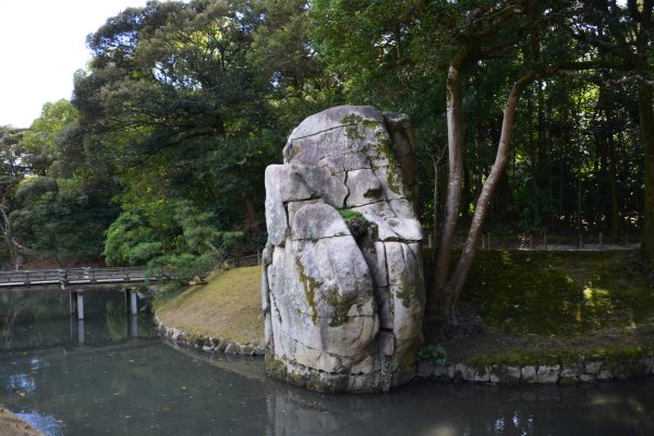 岡山後楽園(14)：大立石