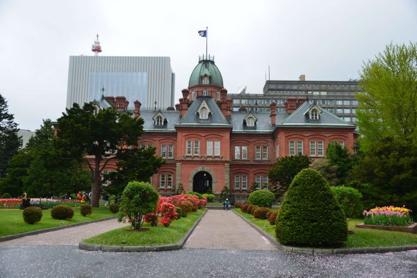北海道赤レンガ庁舎(1)：正面から