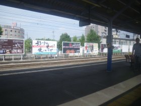 下諏訪駅：停車中