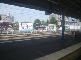 下諏訪駅：停車中