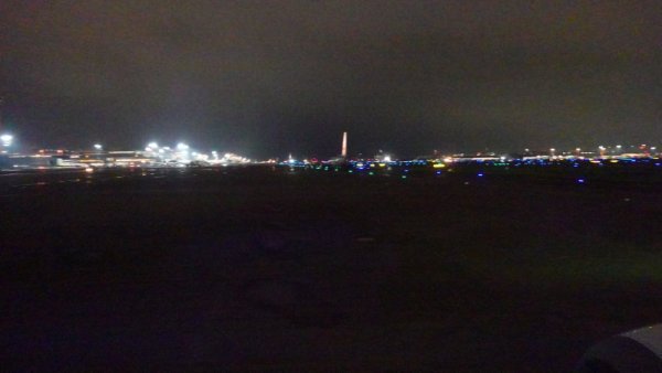 JAL166便：スポット直前