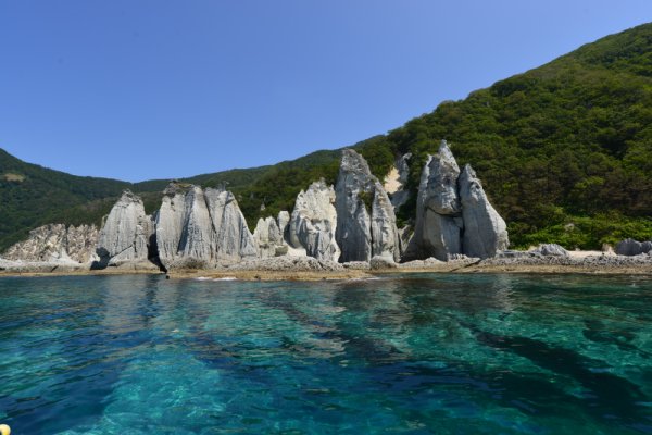 仏ヶ浦：海が透明