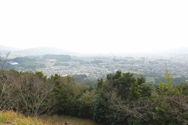 岩屋城跡からの眺め