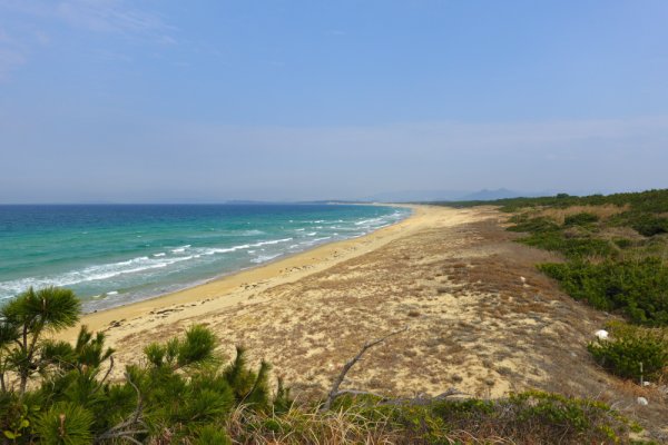 玄界灘の海岸線