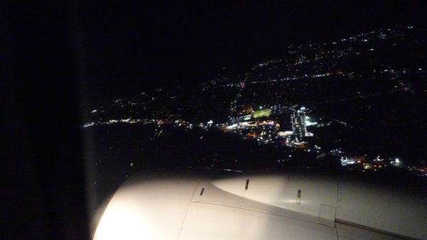 JAL440便：愛媛の夜景