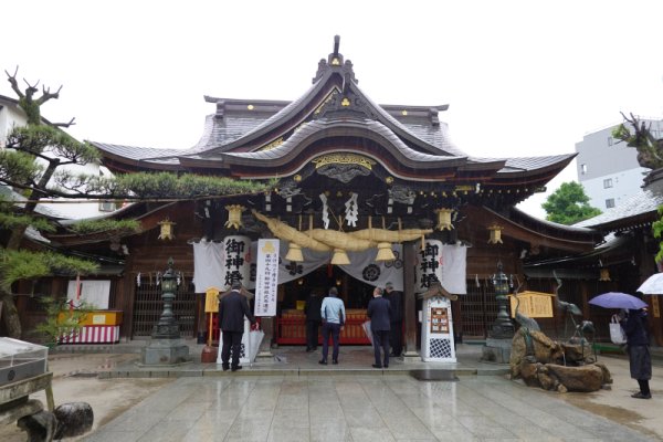 櫛田神社：本殿(拝殿）