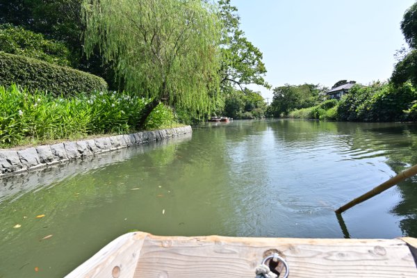 水郷柳川の川下り(13)：幅の広い水路