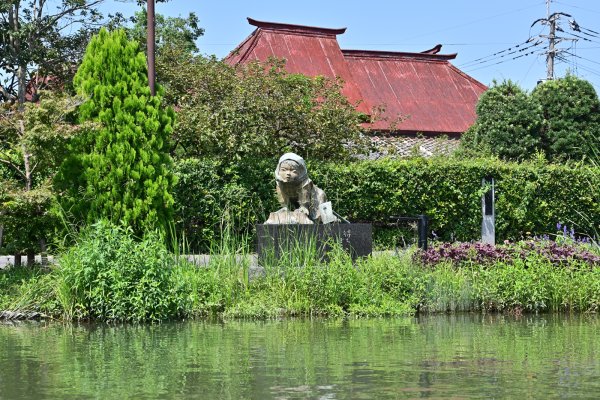 水郷柳川の川下り(17)：まちぼうけの碑