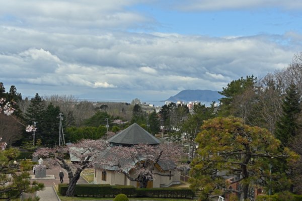 トラピスチヌ修道院：立待岬遠望