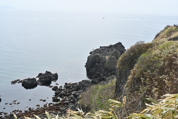 立待岬：東側の岩場