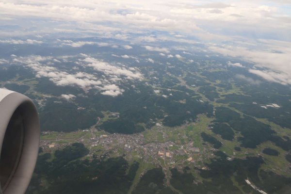 JAL253便の機内から