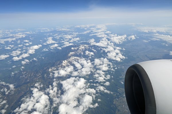 JAL253便：木曽山脈