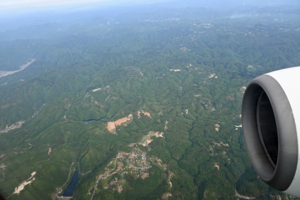 JAL253便：加茂町付近