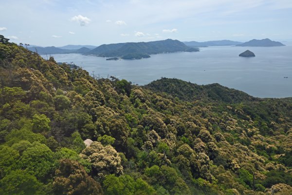 宮島ロープウェイ：南側の島々