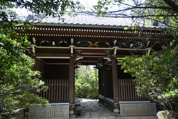 仁王門：内側から