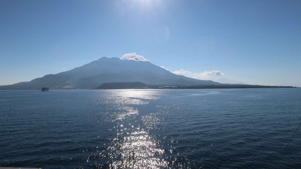 桜島フェリーからの桜島