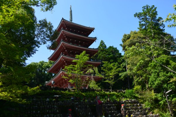 竹林寺：五重の塔