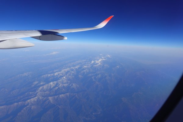 JAL903便：赤石山脈