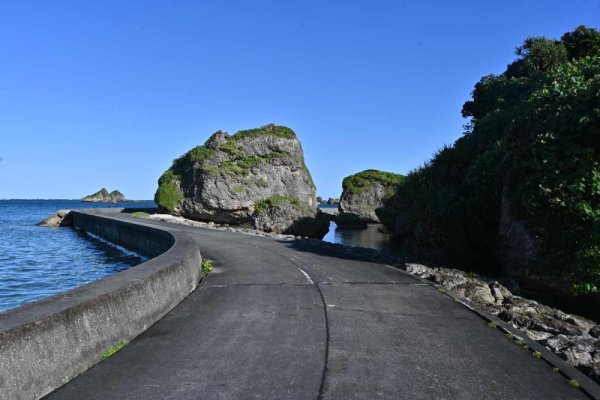 島一周道路の終点(1)