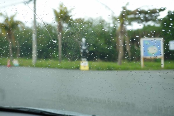 宮古島まもる君：雨！