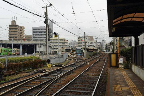 長崎市電：浦上車庫電停