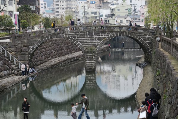 眼鏡橋：袋橋から