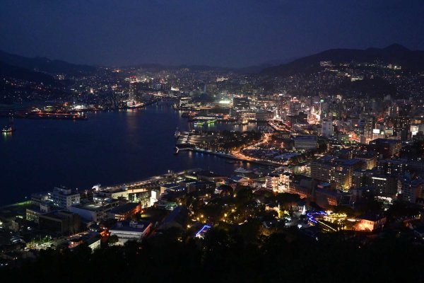 鍋冠山からの夜景(1)