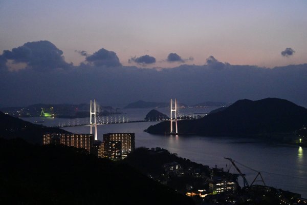 鍋冠山からの夜景(2)