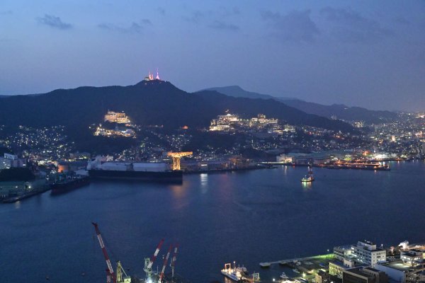 鍋冠山からの夜景(3)