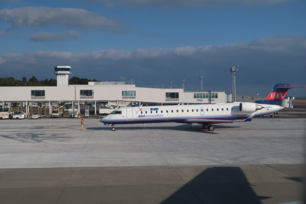 大分空港：ＩＢＥＸエアラインの機材