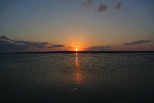 海中道路(2)：夕陽