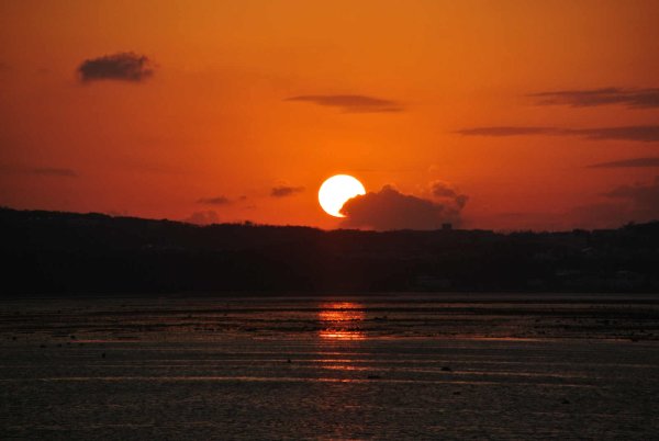 海中道路(3)：夕陽