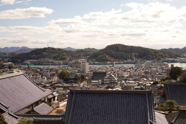 西國寺：三重塔の所からの眺め