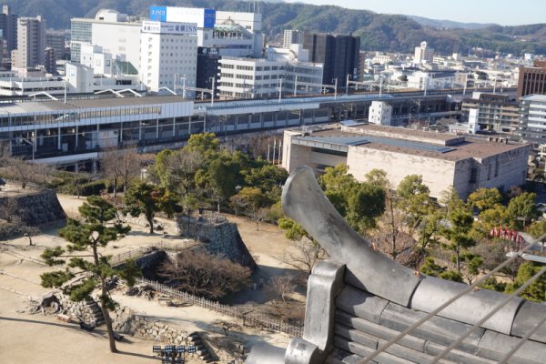 福山城：天守からの眺め