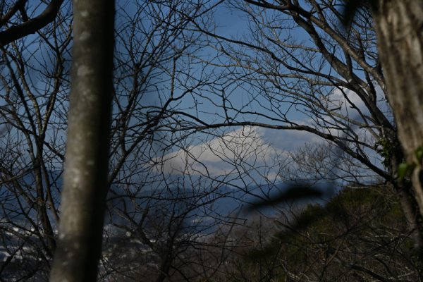 西側には富士山が