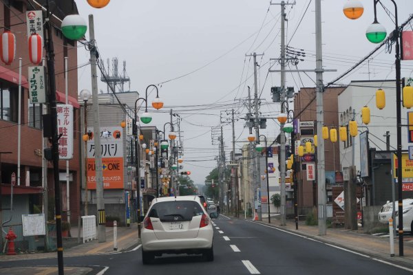 国道102号の十和田市内