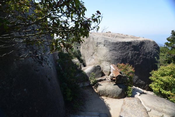 弥山登山：下りのルート