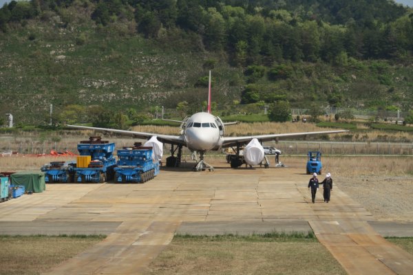 広島空港(3)：アシアナの事故機